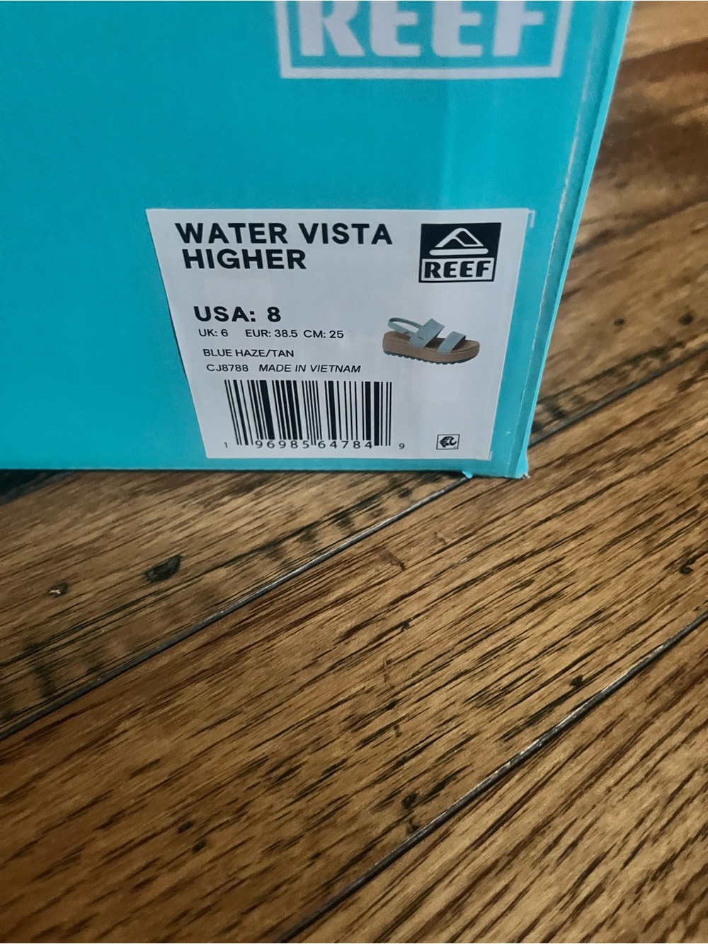 Reef Women’s Blue Haze/Tan Higher Water Vista Sandals - Picture 5 of 5